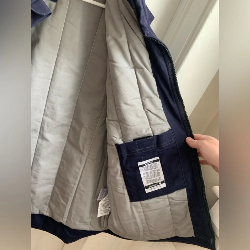 Carhartt Fire Retardant Quick Duck Vest Navy 2XL